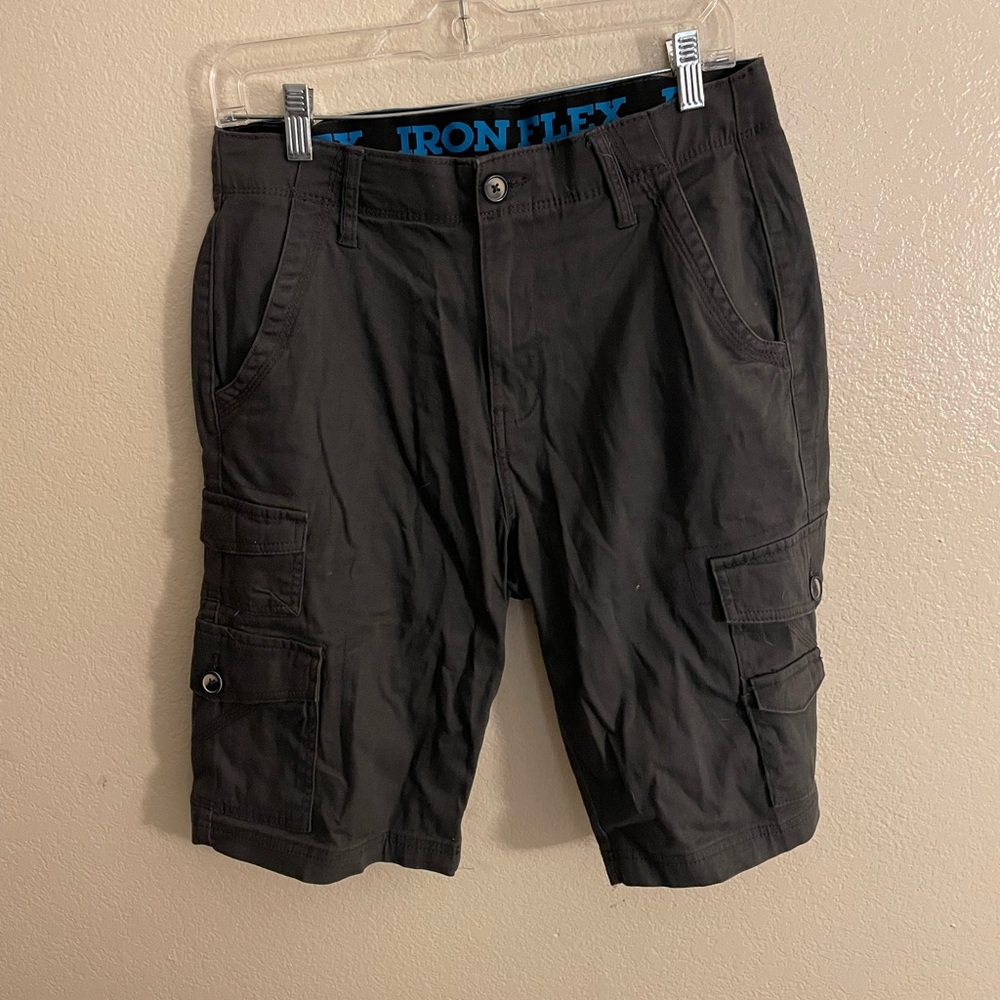 Men's Dark Gray Cargo Shorts